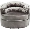 KARE Design Fauteuils Pivotants|Fauteuil Pivotant Music Hall Gris