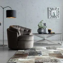 KARE Design Fauteuils Pivotants|Fauteuil Pivotant Music Hall Gris