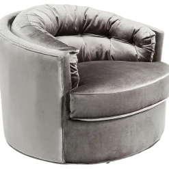 KARE Design Fauteuils Pivotants|Fauteuil Pivotant Music Hall Gris