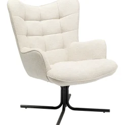 KARE Design Fauteuils Pivotants|Fauteuil Pivotant Oscar Creme
