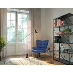 KARE Design Fauteuils Pivotants|Fauteuil Pivotant Oscar Denim