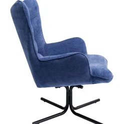 KARE Design Fauteuils Pivotants|Fauteuil Pivotant Oscar Denim