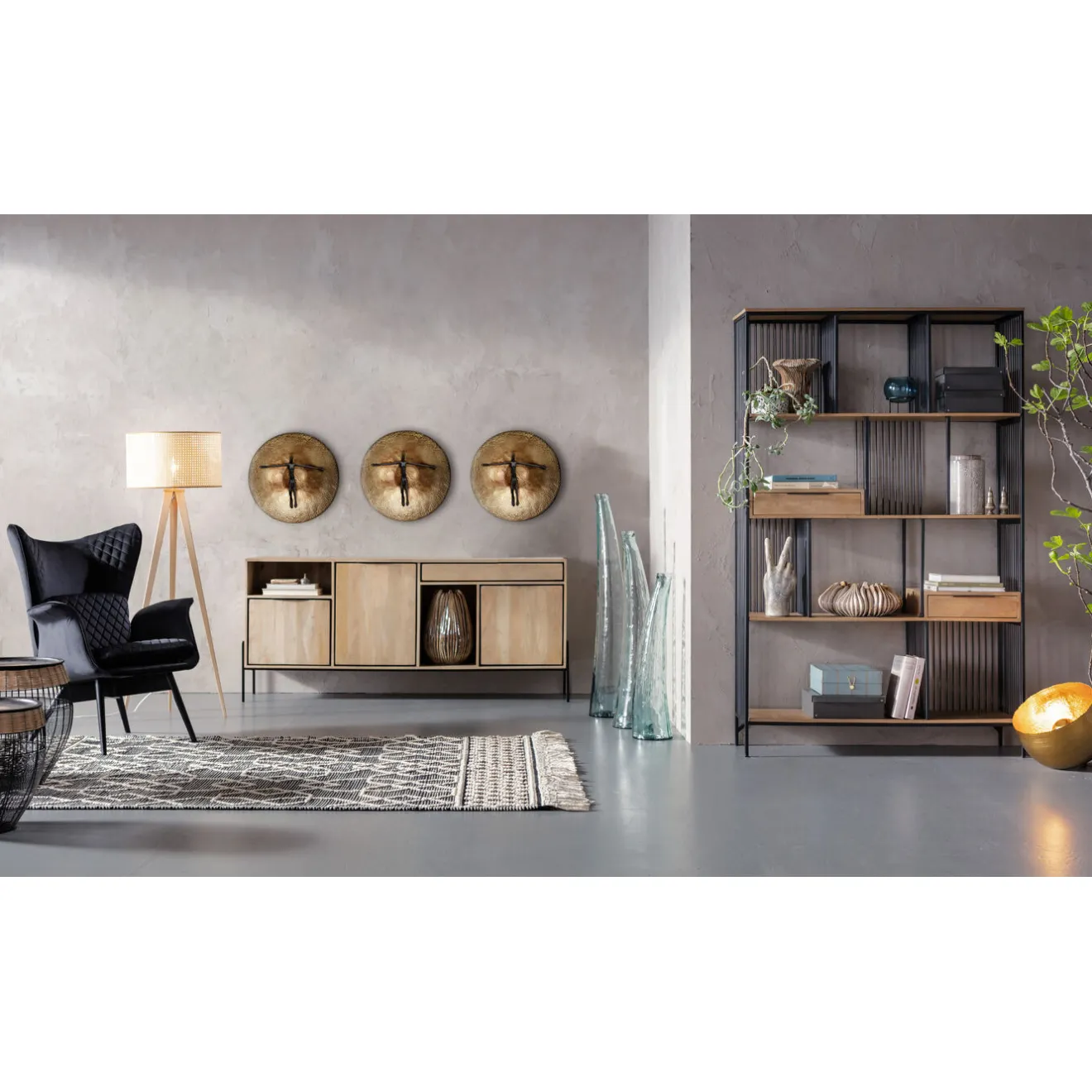 KARE Design Fauteuils À Oreilles|Fauteuil Tudor Velvet Noir