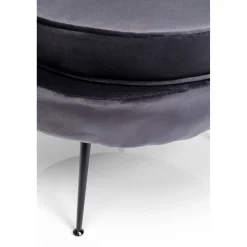 KARE Design Fauteuils Cocktail|Fauteuil Water Lily Noir Gris