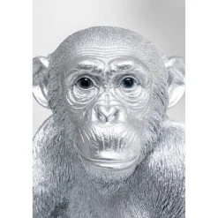 KARE Design Figurines Décoratives|Figurine Décorative Baby Ape Argente 53Cm