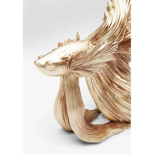 KARE Design Figurines Décoratives|Figurine Décorative Betta Fish Dore Petit