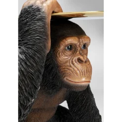 KARE Design Figurines Décoratives|Figurine Décorative Butler Playing Chimp Noir 52Cm