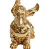 KARE Design Figurines Décoratives|Figurine Décorative Coiffed Dog Dore 52Cm