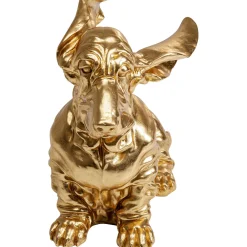 KARE Design Figurines Décoratives|Figurine Décorative Coiffed Dog Dore 52Cm