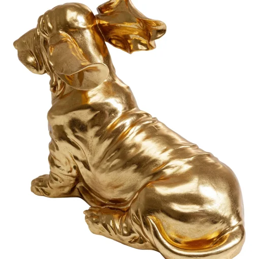 KARE Design Figurines Décoratives|Figurine Décorative Coiffed Dog Dore 52Cm