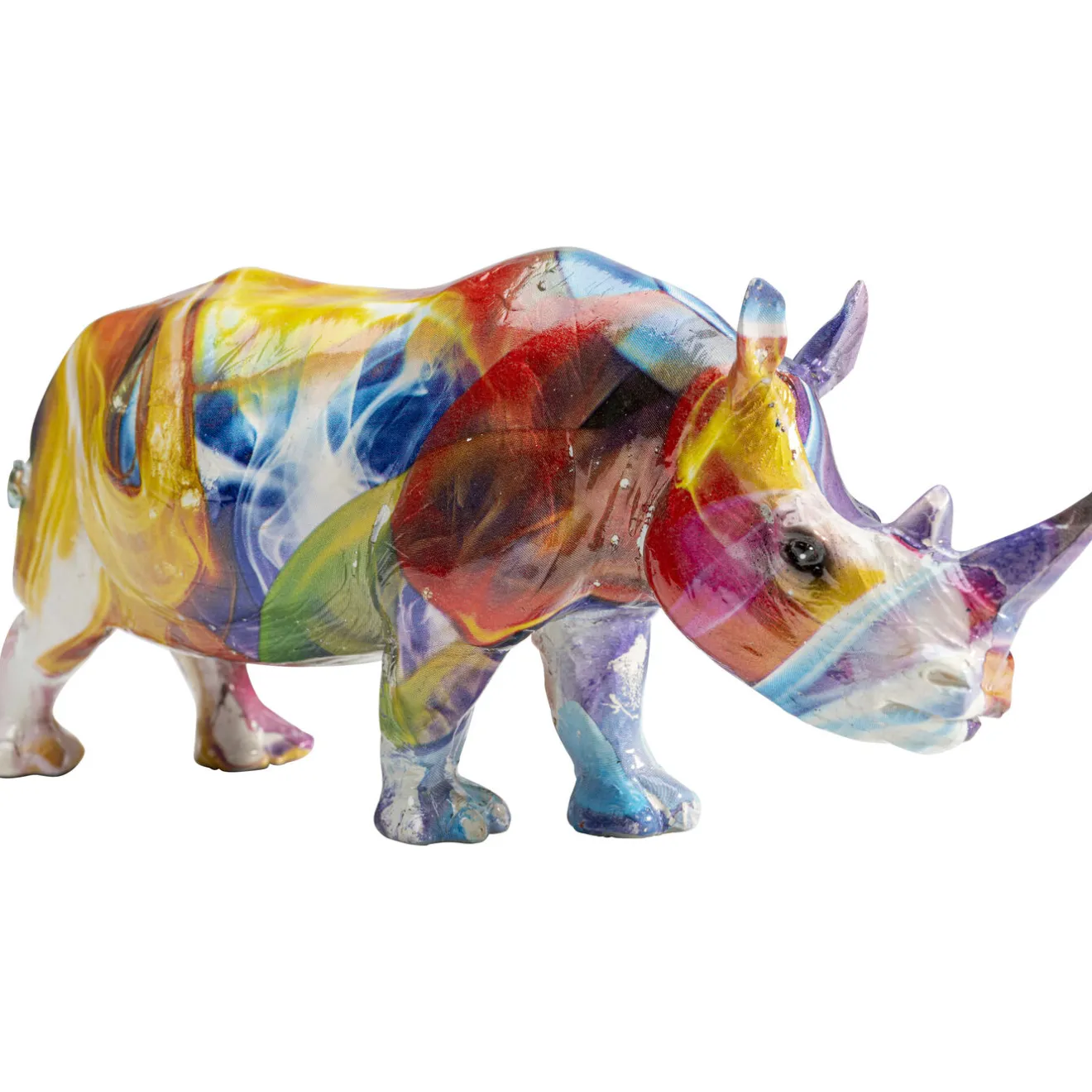 KARE Design Figurines Décoratives|Figurine Décorative Colored Rhino 17Cm