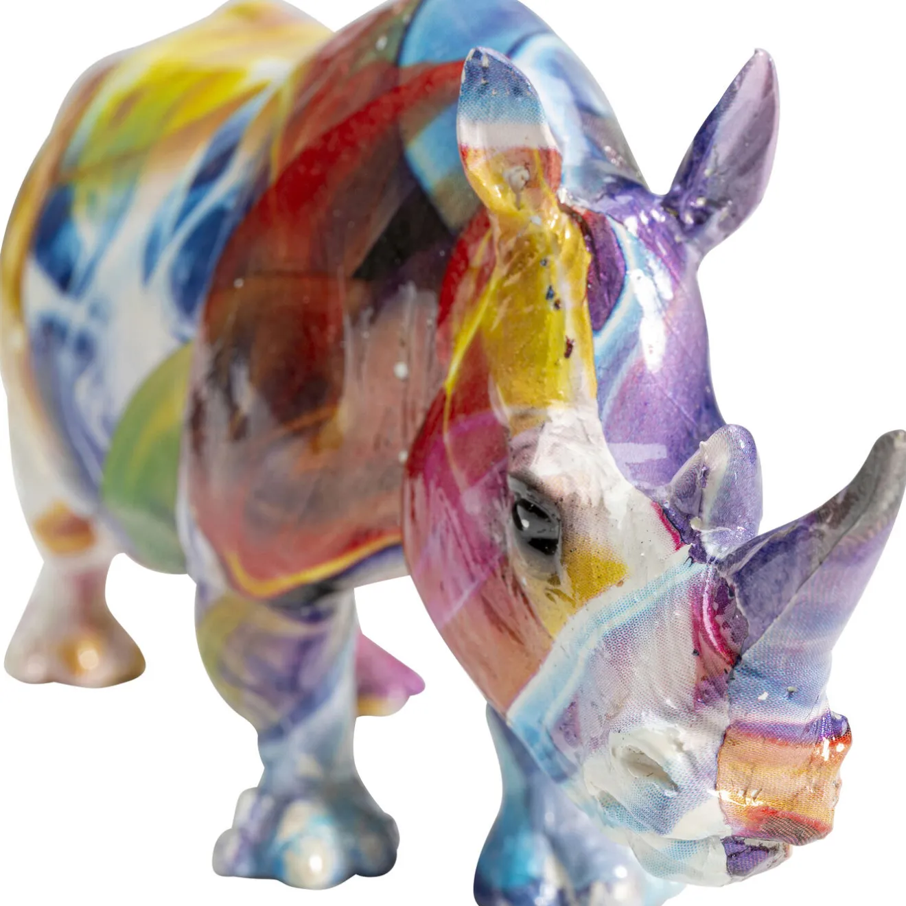 KARE Design Figurines Décoratives|Figurine Décorative Colored Rhino 17Cm