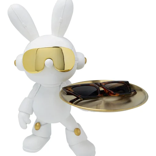 KARE Design Figurines Décoratives|Figurine Décorative Cool Bunny Tray 27Cm