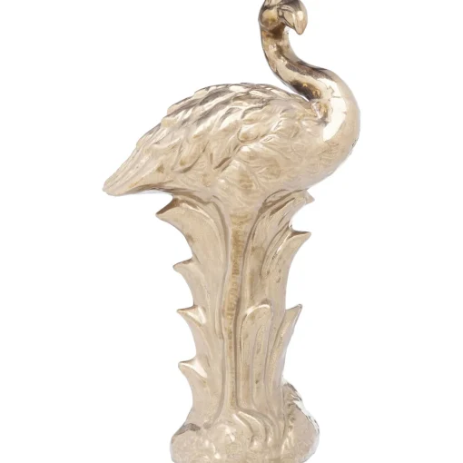 KARE Design Figurines Décoratives|Figurine Décorative Flamingo Front Dore