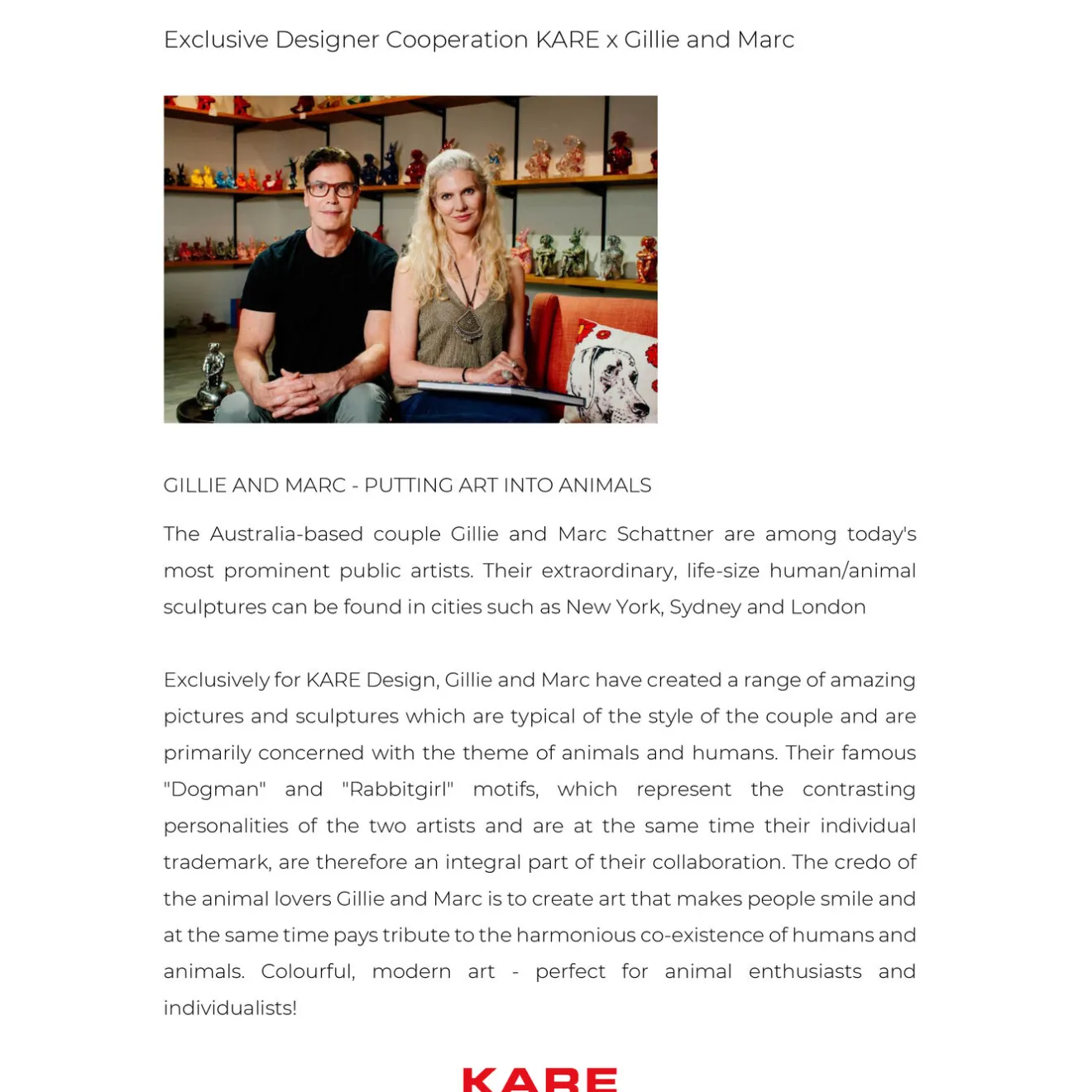 KARE Design Figurines Décoratives|Figurine Décorative Gangster Rabbit Blanc