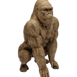 KARE Design Figurines Décoratives|Figurine Décorative Gorilla Dore 80Cm