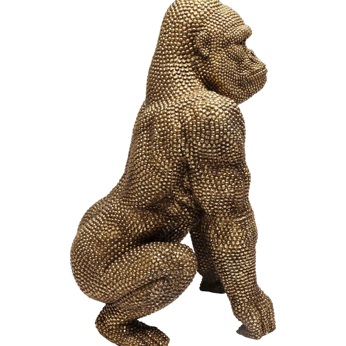KARE Design Figurines Décoratives|Figurine Décorative Gorilla Dore 80Cm