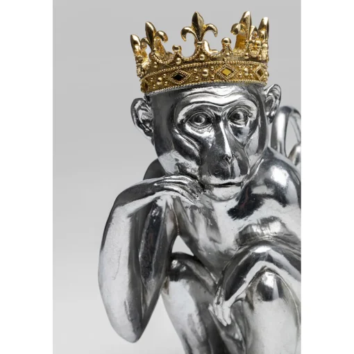 KARE Design Figurines Décoratives|Figurine Décorative King Lui Argente 35Cm