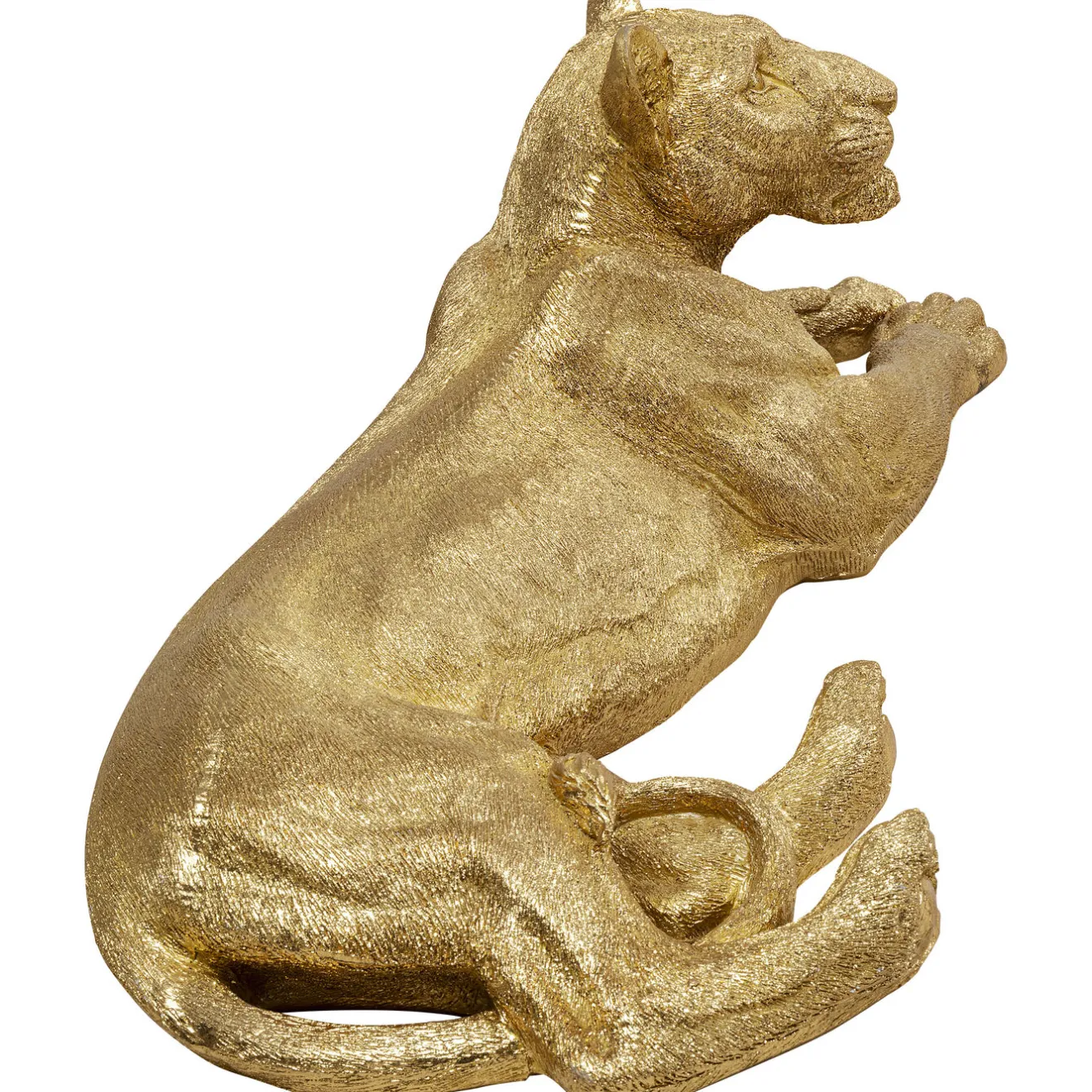 KARE Design Figurines Décoratives|Figurine Décorative Lion Dore 113Cm