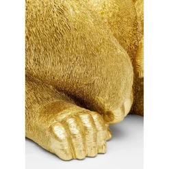 KARE Design Figurines Décoratives|Figurine Décorative Monkey Gorilla Side Dore 76Cm