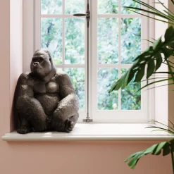KARE Design Figurines Décoratives|Figurine Décorative Monkey Gorilla Side Noir76Cm