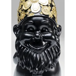 KARE Design Figurines Décoratives|Figurine Décorative Nain Standing Noir-Dore 60