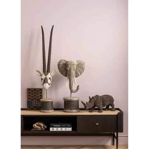 KARE Design Figurines Décoratives|Figurine Décorative Rhino Rivets Pearls 25Cm