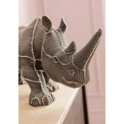 KARE Design Figurines Décoratives|Figurine Décorative Rhino Rivets Pearls 25Cm