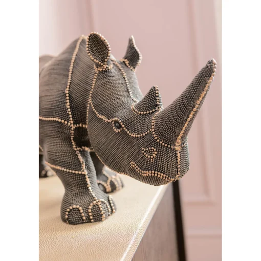 KARE Design Figurines Décoratives|Figurine Décorative Rhino Rivets Pearls 25Cm