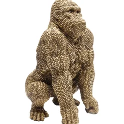 KARE Design Figurines Décoratives|Figurine Décorative Shiny Gorilla Dore 46Cm