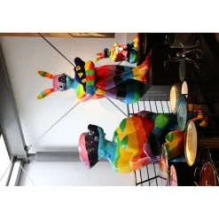 KARE Design Figurines Décoratives|Figurine Décorative Sitting Rabbit Rainbow 80