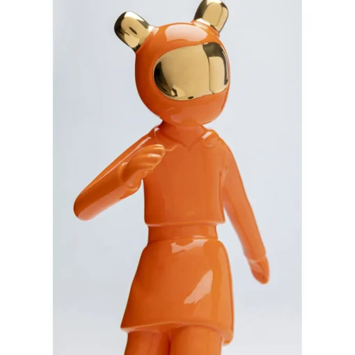 KARE Design Figurines Décoratives|Figurine Décorative Skating Astronaut Orange