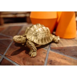 KARE Design Figurines Décoratives|Figurine Décorative Turtle Dore Pm