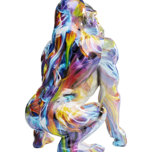 KARE Design Figurines Décoratives|Figurine Décorative Watching Gorilla Colorful 45Cm