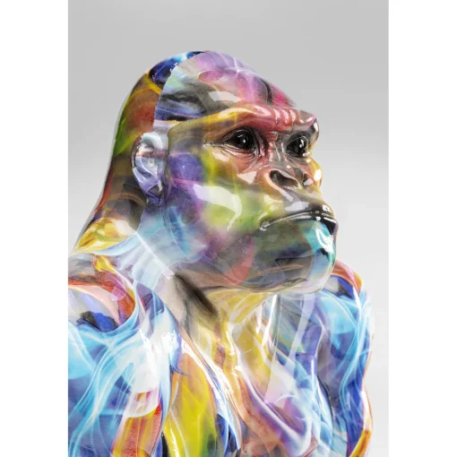 KARE Design Figurines Décoratives|Figurine Décorative Watching Gorilla Colorful 45Cm