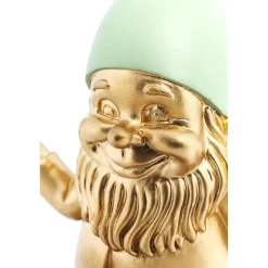 KARE Design Figurines Décoratives|Figurine Décorative Zwerg Meditation Dore Vert 19C