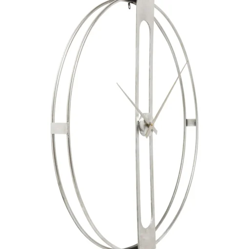 KARE Design Horloges Murales|Horloge Murale Clip Argente O60Cm