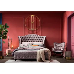 KARE Design Horloges Murales|Horloge Murale Clip Gold O107Cm