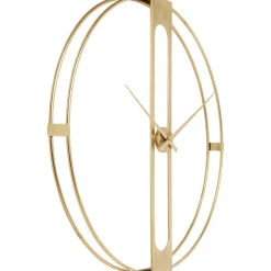 KARE Design Horloges Murales|Horloge Murale Clip Gold O107Cm