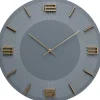 KARE Design Horloges Murales|Horloge Murale Leonardo Gris/Dore O49Cm