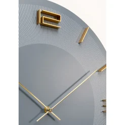 KARE Design Horloges Murales|Horloge Murale Leonardo Gris/Dore O49Cm