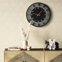 KARE Design Horloges Murales|Horloge Murale Lio Noir O60Cm