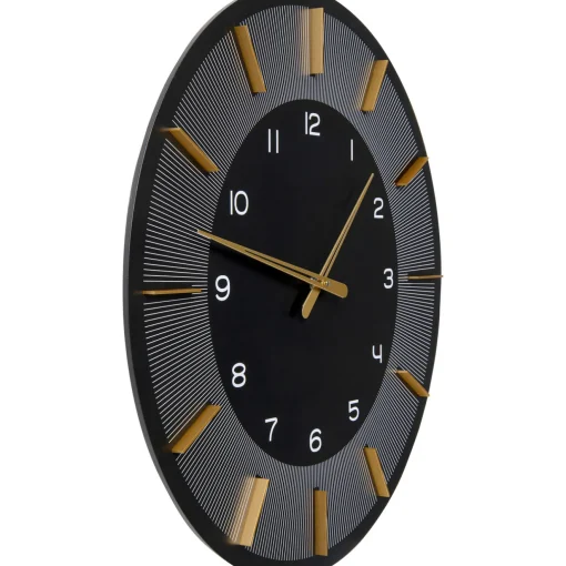 KARE Design Horloges Murales|Horloge Murale Lio Noir O60Cm