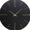 KARE Design Horloges Murales|Horloge Murale Luca Noir O70Cm