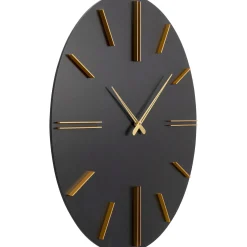 KARE Design Horloges Murales|Horloge Murale Luca Noir O70Cm