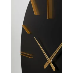 KARE Design Horloges Murales|Horloge Murale Luca Noir O70Cm