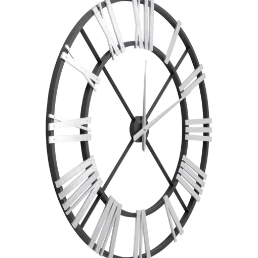 KARE Design Horloges Murales|Horloge Murale Nevio Argente O95Cm