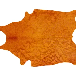 KARE Design Tapis À Poils Courts|K&F Tapis Croco Orange 167X226Cm