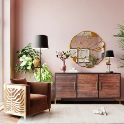 KARE Design Lampadaires|Lampadaire Animal Parrot Dore 176Cm