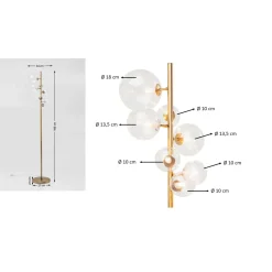 KARE Design Lampadaires|Lampadaire Bello Sette 162Cm